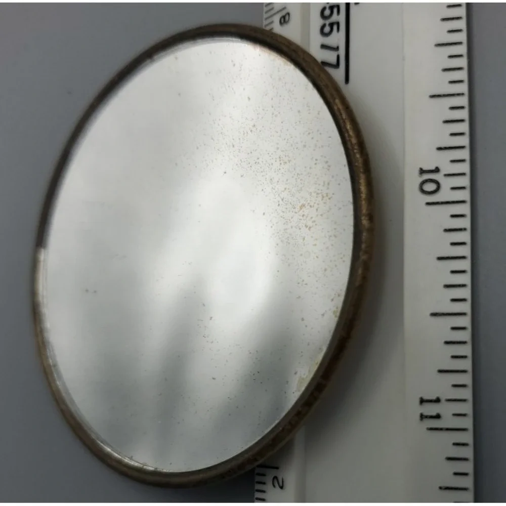 Vtg compact‎ mirror loose for repair/replacement mirror only approx. 2 3/8